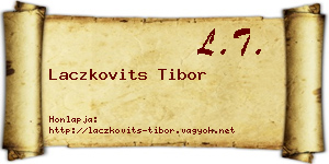 Laczkovits Tibor névjegykártya